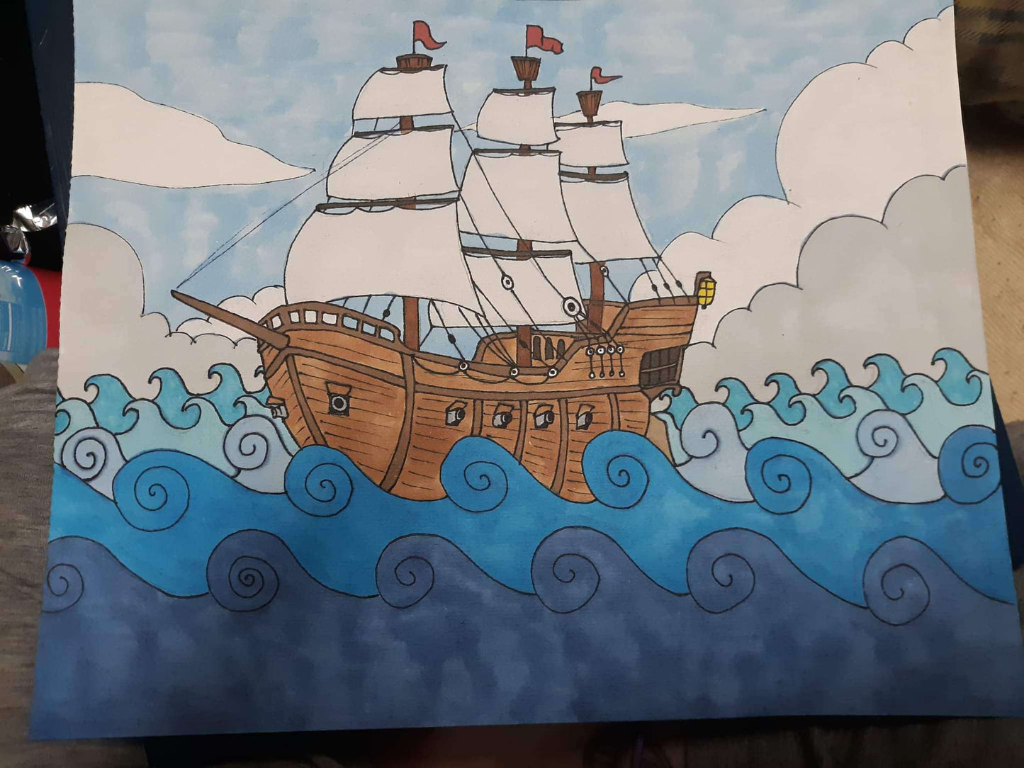 Ship On The Ocean